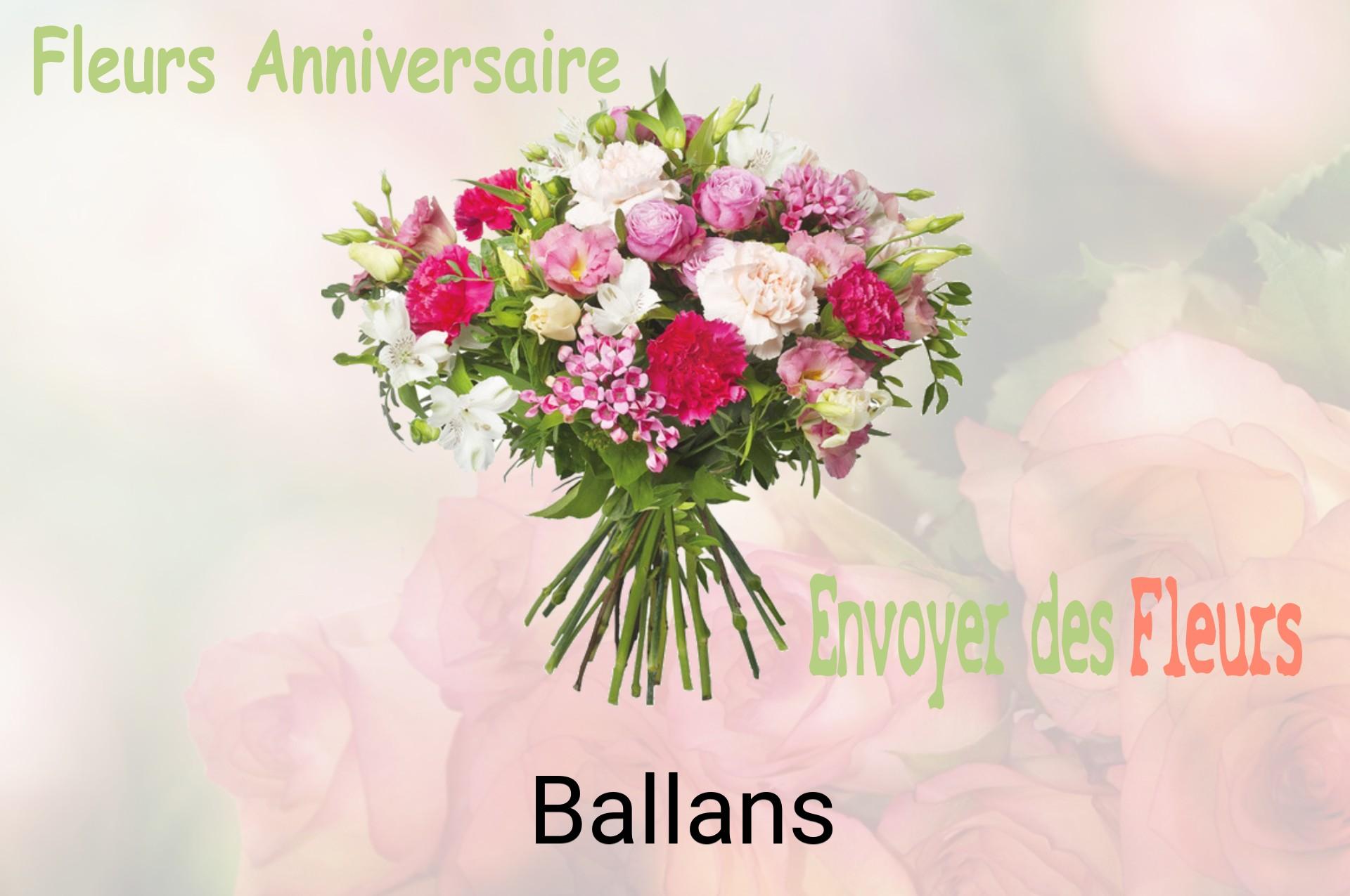 Bouquet de fleurs d’anniversaire livré à Ballans